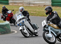 Roger James parading at Darley Moor on the Ariel 2014.